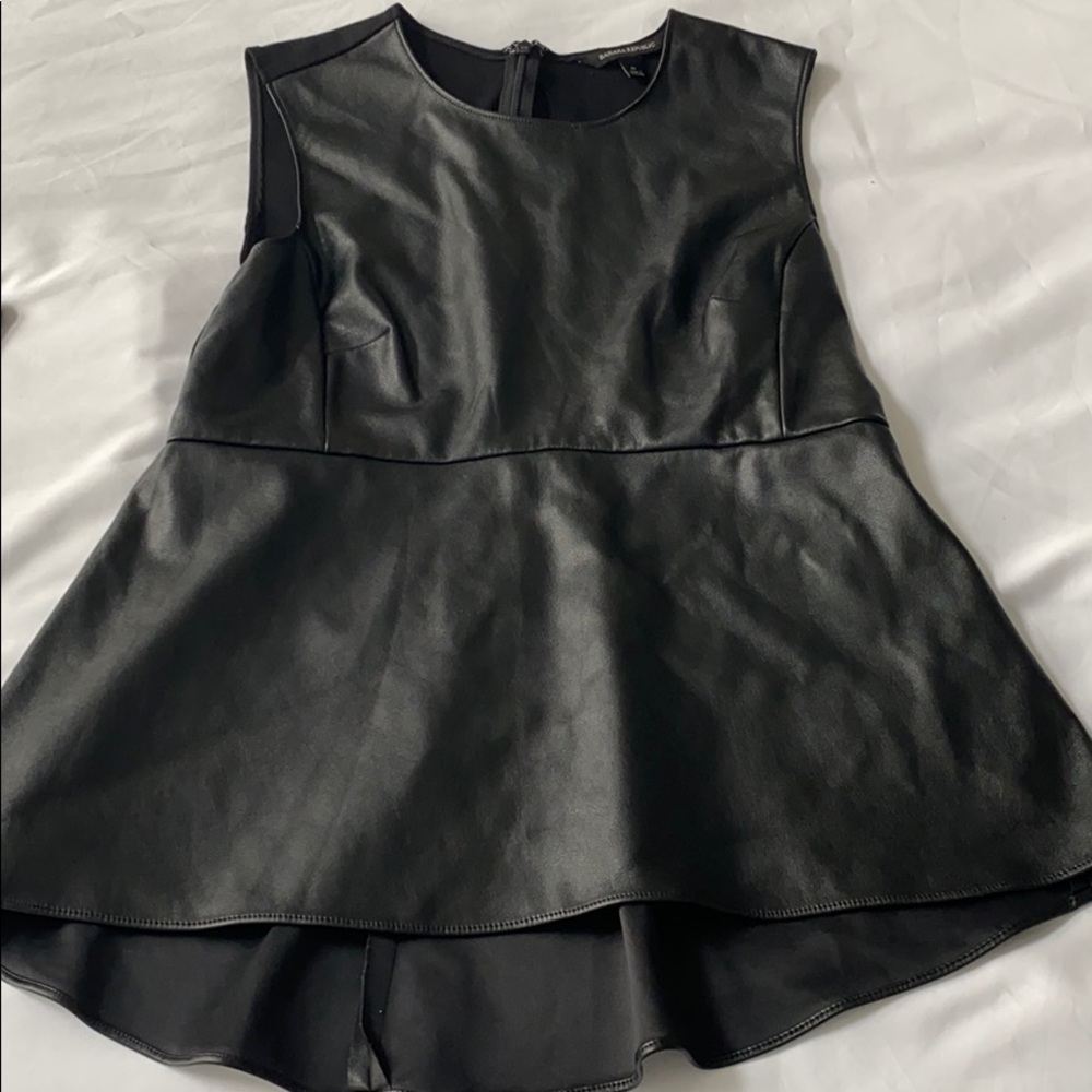 Banana Republic Leather Tank Top